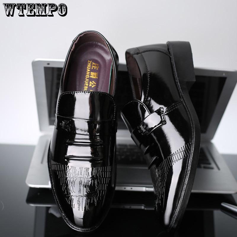 Men Leather Shoes Black Shoes Handmade Comfortable Formal Dress Men Flats