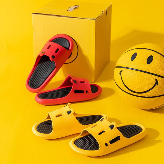 Slippers Men Women Outdoor Summer Soft Bottom Comfortable Bathing Non-slip Deodorant Cute Household Sandals Slippers