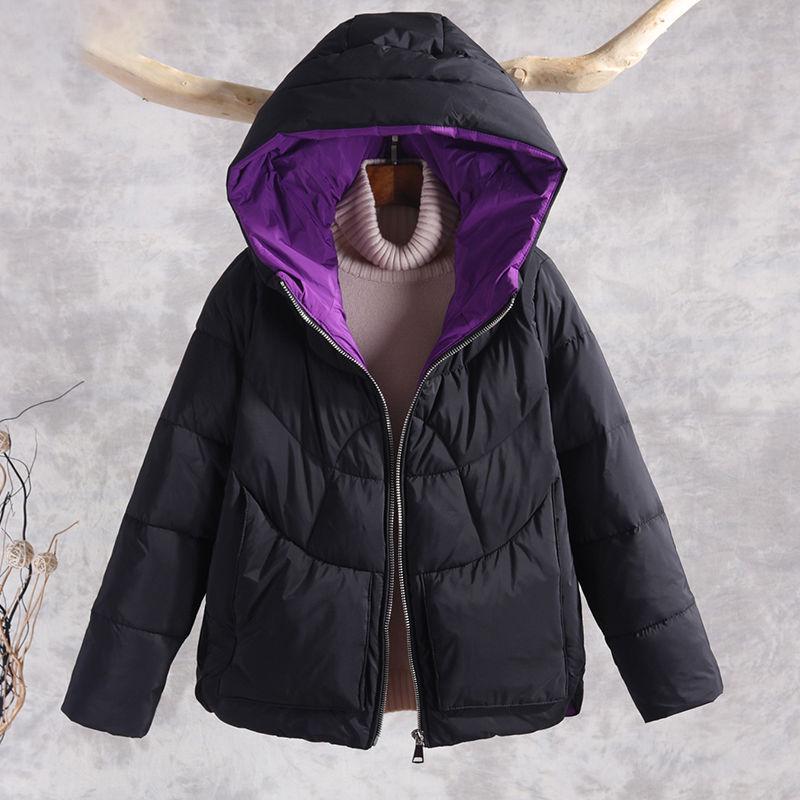 Women's Fur Hooded Coat Parkas Outwear Detachable Lining winter jacket