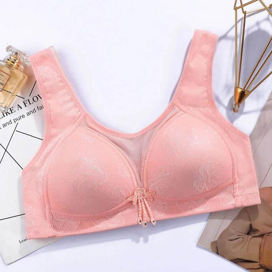 Female No Steel Ring Thin Comfortable Tube Top Gather Anti-sagging Side Pull-up Adjustable Bra
