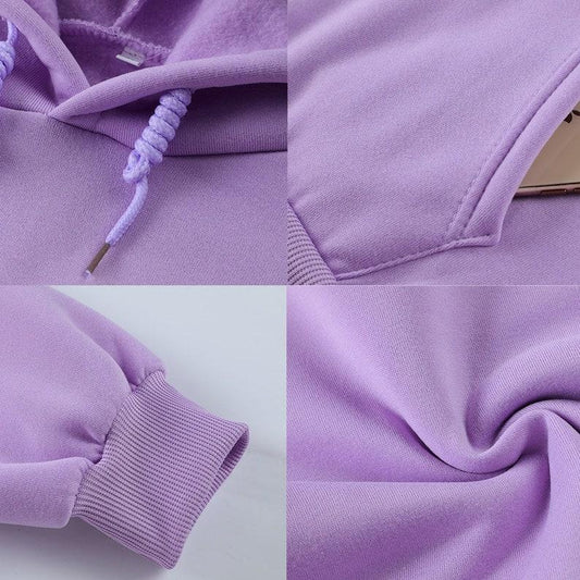 Lilac Color Strawberry Embroidered Hoodie Kawaii Harajuku Clothing Soft Aesthetic Sweatshirt Anime Sweatshirt Kawaii Clothing Hoodies Cute