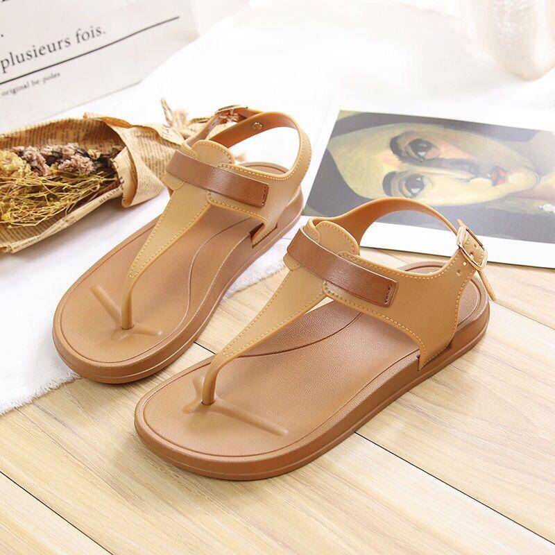 Summer Women Flat Sandals Flip Flops Comfortable Slip on Soft Slippers Casual Beach Shoes