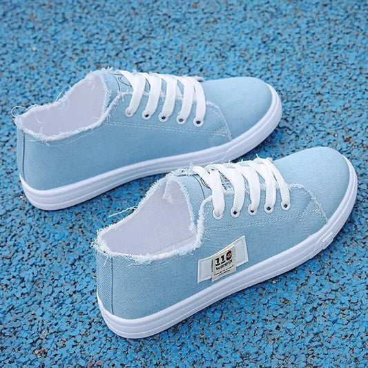 White Canvas Women's Shoes Sneakers Board Shoes Korean Spring Summer Autumn Casual Shoes