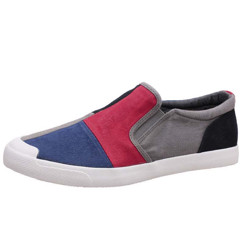 Plus Size 38-44 Summer Men Canvas Sneakers Comfortable Running Basketball Shoes Breathable Shockproof Non-slip Shoes