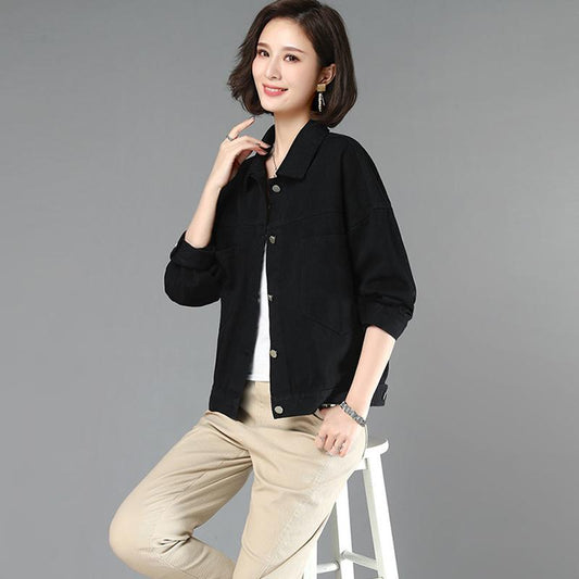 Denim Jacket Girls Korean Style Loose Autumn Clothes Embroidery Loose Denim Jacket Women