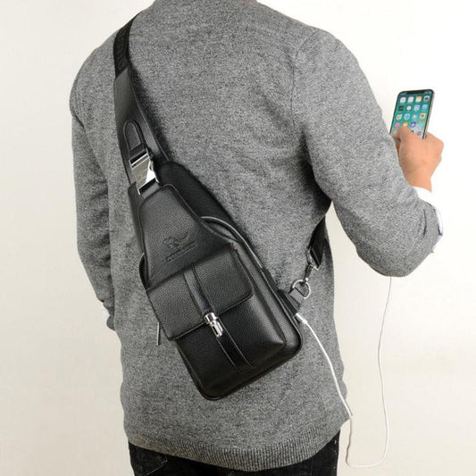 Men's Chest Bag Multifunctional One-shoulder Diagonal Chest Bag Travel Bag Large-capacity Backpack