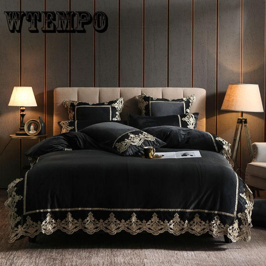 Bedding Set Lace Duvet Cover Elegant Bed Sheet Bedspread Romantic Bedroom Decoration Bedding