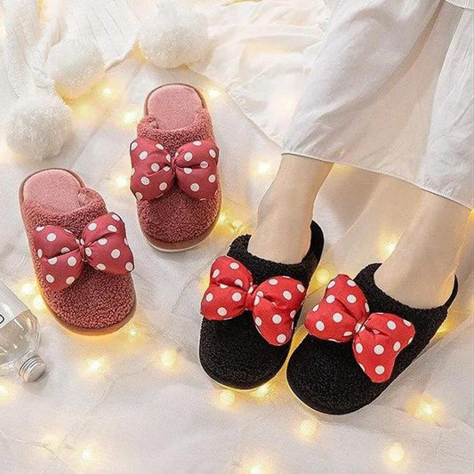 Cotton Slippers Women Winter Household Thickening Non-slip Warm Indoor Wool Slippers