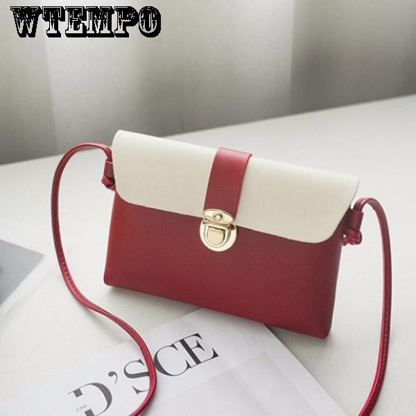 Women's bag fashion Messenger bag shoulder bag hit color small bag purse trend leisure bag