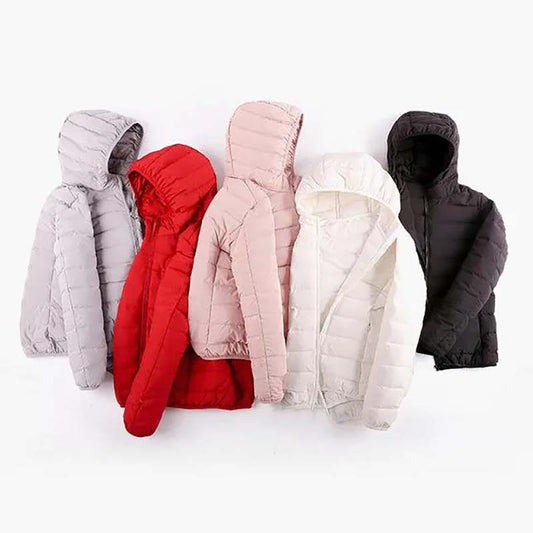 Autumn and Winter Women's Short High-end Seamless Lightweight Down Jacket