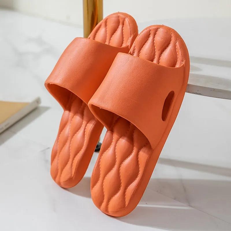 Slippery Sandals and Slippers for Men and Women Home Indoor Non-slip Mute Deodorant Guests Summer Slippers Bathroom Bath Couple Flip Flops