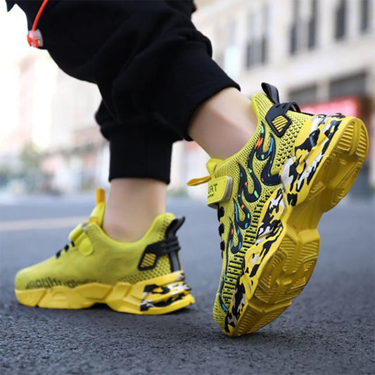 Unisex Children's Sports Shoes Comfortable and Lightweight Sports Running Shoes Breathable Non-slip Net Shoes