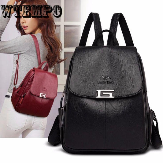 Design Fashion Backpack Travel PU Leather Small Backpack Women Backpacks for Women School Bags