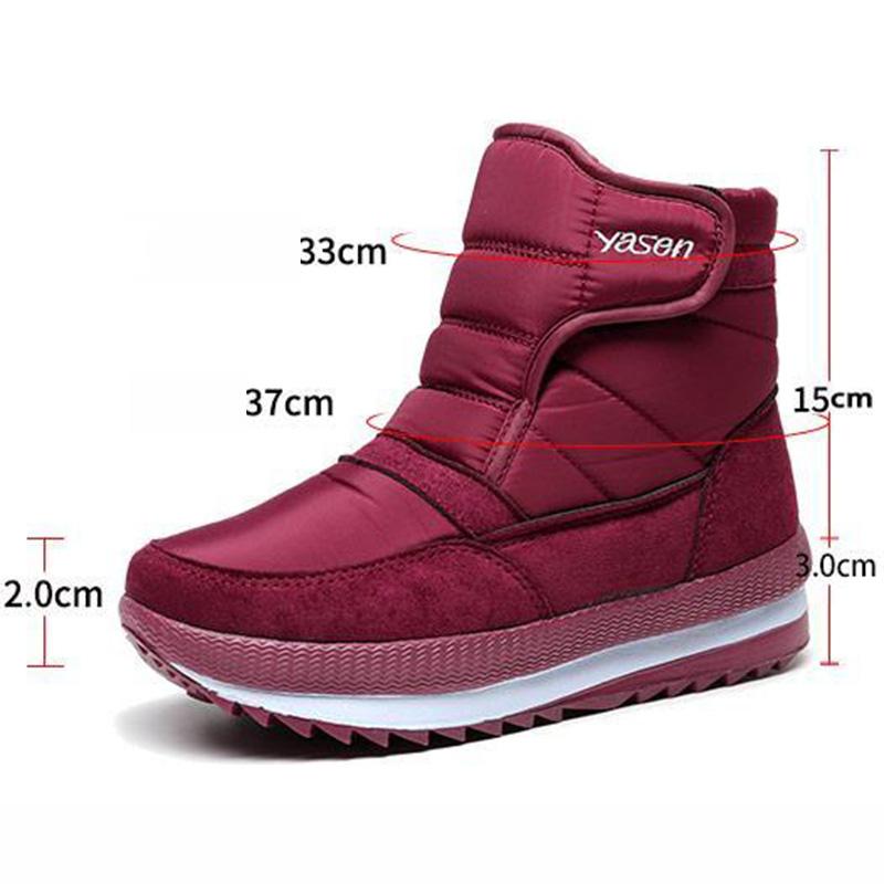 Winter Thick Cotton Shoes Women's High-top Plus Velvet Warmth Thick-soled Snow Boots Short-tube Boots Waterproof and Non-slip