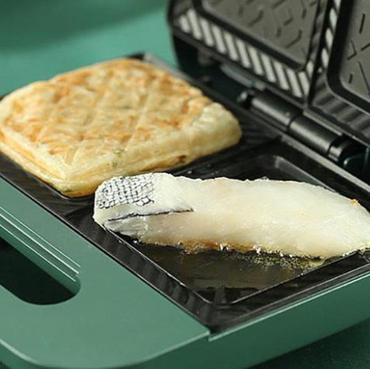 750W/1500W Dual-speed Frying and Grilling Machine Dual-disc Waffle Maker Sandwich Maker Kitchen Supplies
