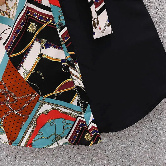 Patchwork Women Mini Dress with Button Loose Solid Streetwear Gothic Short Sleeve Dresses Modis Women Party Outfits
