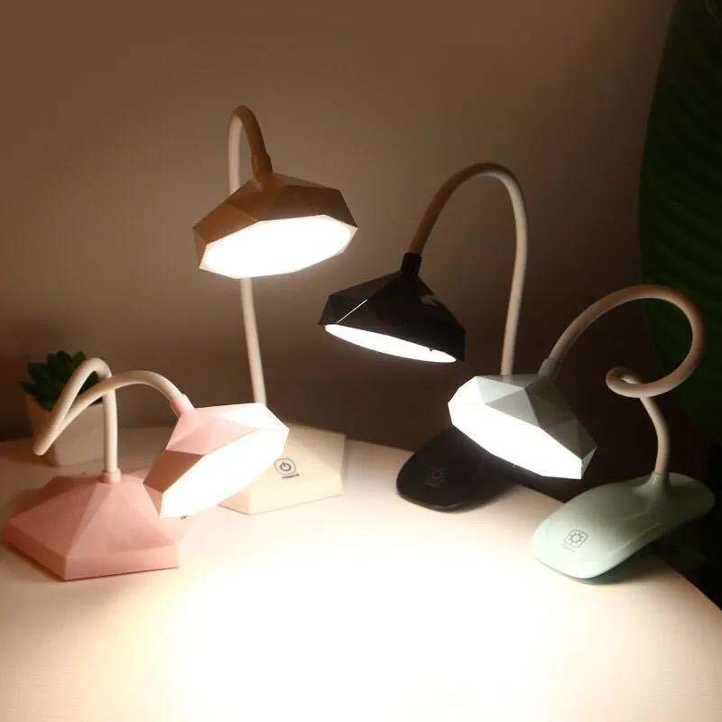 LED Three-speed Touch Dimming Table Lamp Eye Protection Learning Charging Plug-in Reading Bedroom Small Table Lamp