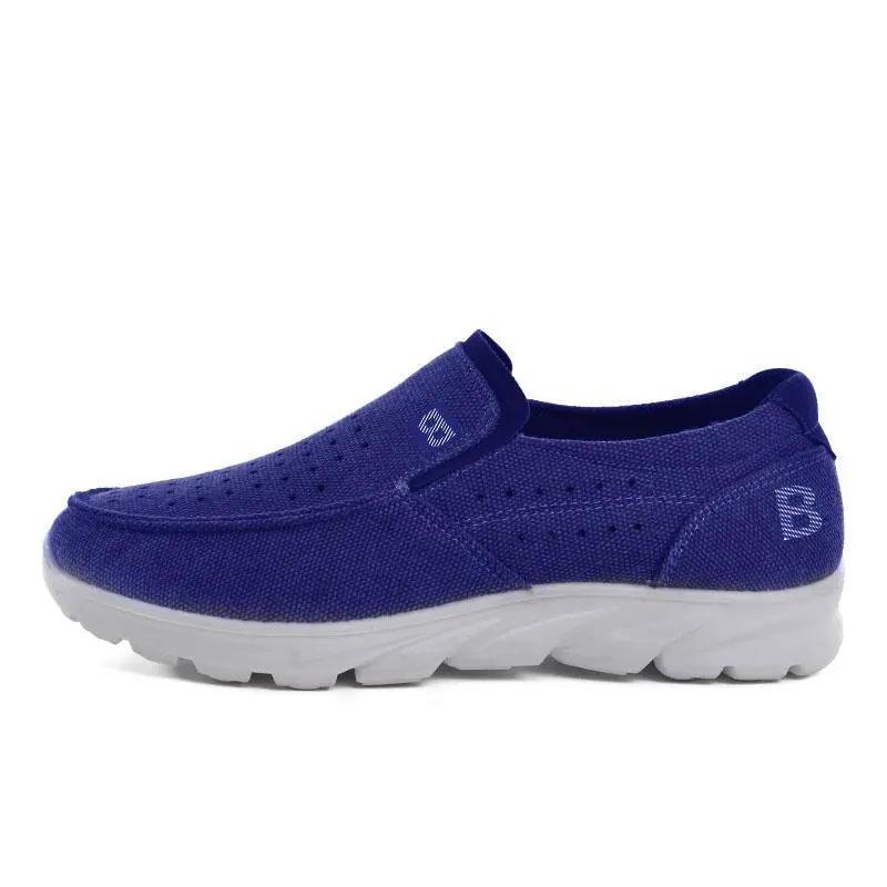 Soft-soled Shoes for The Elderly Men's Walking Shoes Casual Shoes for The Elderly Lightweight Breathable Non-slip Dad Canvas Shoes Mesh Shoes