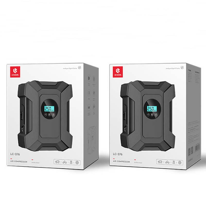 Car Air Pump High-power Car Portable Multi-function Car Air Pump Tire Universal Pump with Air Nozzle LED Light Data Display