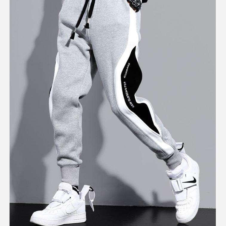 Men's Trousers, Trendy Brand Men's Casual Pants, Large Size, Loose Sports, Leggings, Nine-point Pants, Students