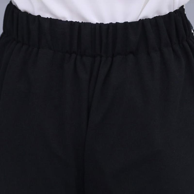 Women's Wide-leg Pants Two-piece Suit Black and White Suit Elegant Temperament Female Professional Suit, Working Lady Suit Two-piece Suit