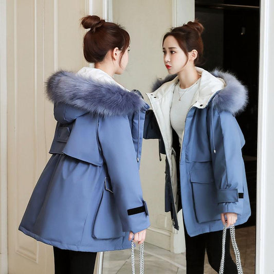 Women's Mid-length Down Padded Jacket Winter Loose Padded Padded Jacket