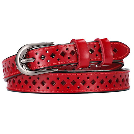 Belt Accessories Belt Ladies Cowhide Slim Dresses Skirts Leather Belts Versatile
