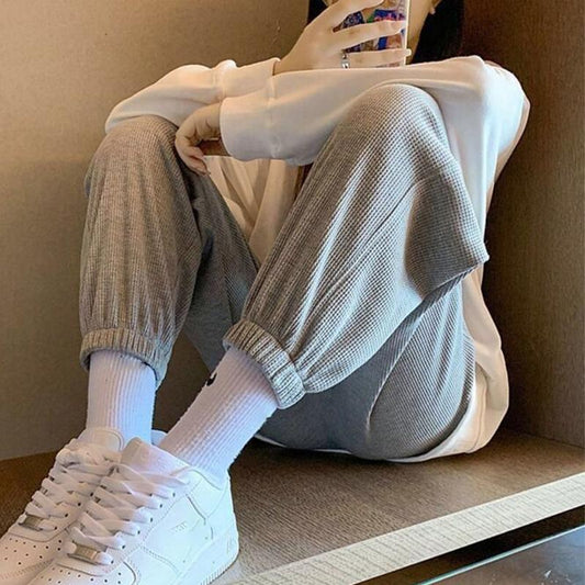 Women's Sweatpants High Waist Harem Pants Fitness Sports Pants Jogging Casual Pants Loose Large Size Legging Pants Bottoming Wide Leg Pants