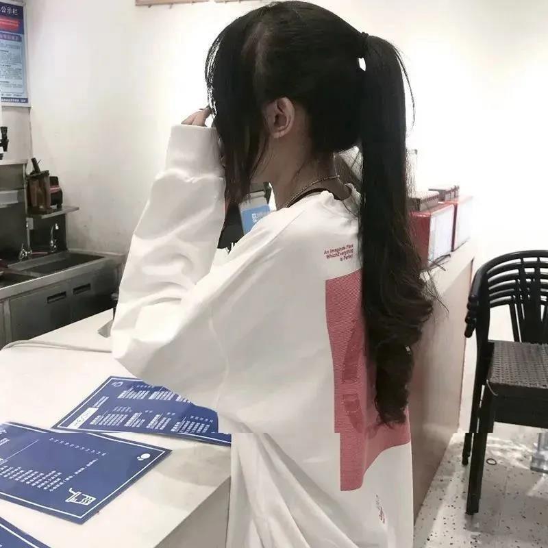 Women's Thin Hooded Sweater Women's Spring and Autumn Long-sleeved Loose-fitting Jacket Women