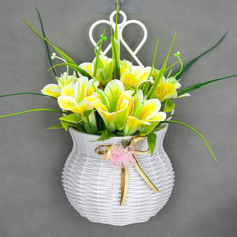 Pendant Bedroom Living Room Wall Arrangement Bouquet Wall Decoration Fake Flower Set Rose Simulation Flower