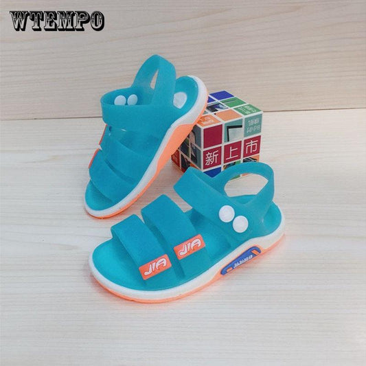 Children's Sandals Baby Toddler Boys Girls Waterproof Non-slip Soft Bottom Jelly Beach Shoes
