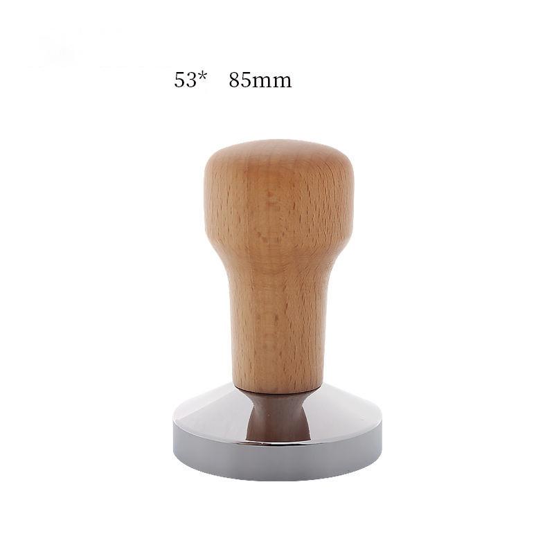 Calibrated Tamper Pressure 58mm 51mm 53mm 58mm for Coffee and Espresso Mat Powder Hammer Wooden Handle