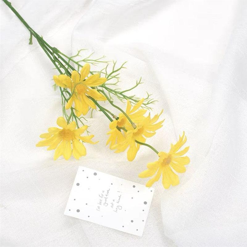 Simulation Flower Small Daisy Chamomile Fake Flower Photo Photography Photo Props Living Room Decoration Decorative Flower