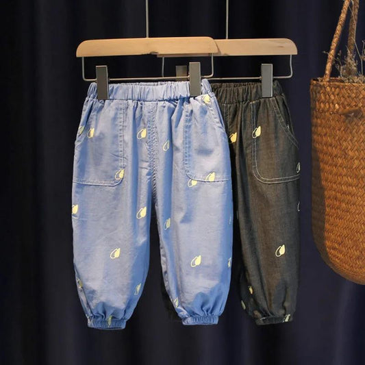 Children's Mosquito Pants Summer Boys and Girls Thin Loose Leggings Pants Small and Medium Baby Long Pants