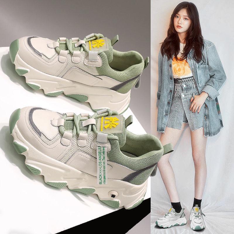 Daddy shoes ins women's shoes sports street shot The new wild small white spring tide shoes casual