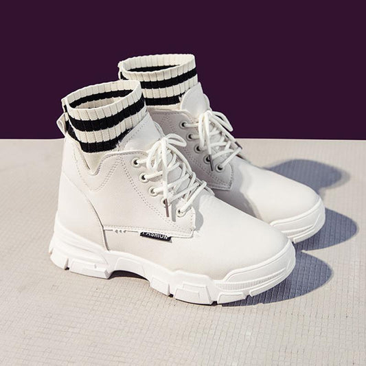 Autumn Female Martin Boots Shoes Korean Style All-match British Style Short Boots