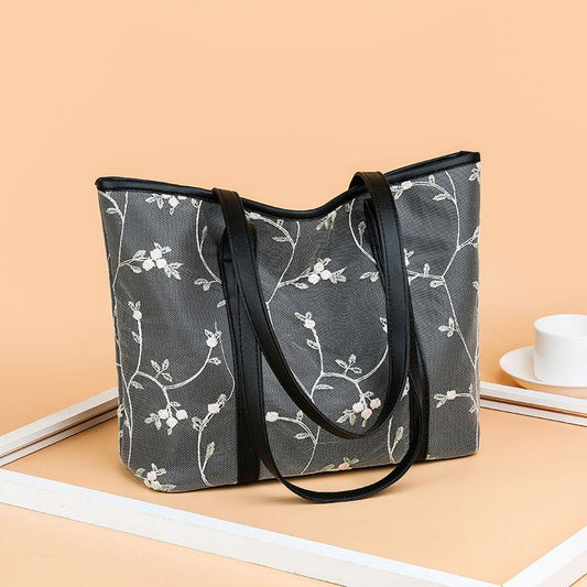 Lace Women's Bags Shoulder Bags Large-capacity Tote Bags Fashionable Atmosphere Simple All-match Women's Bags