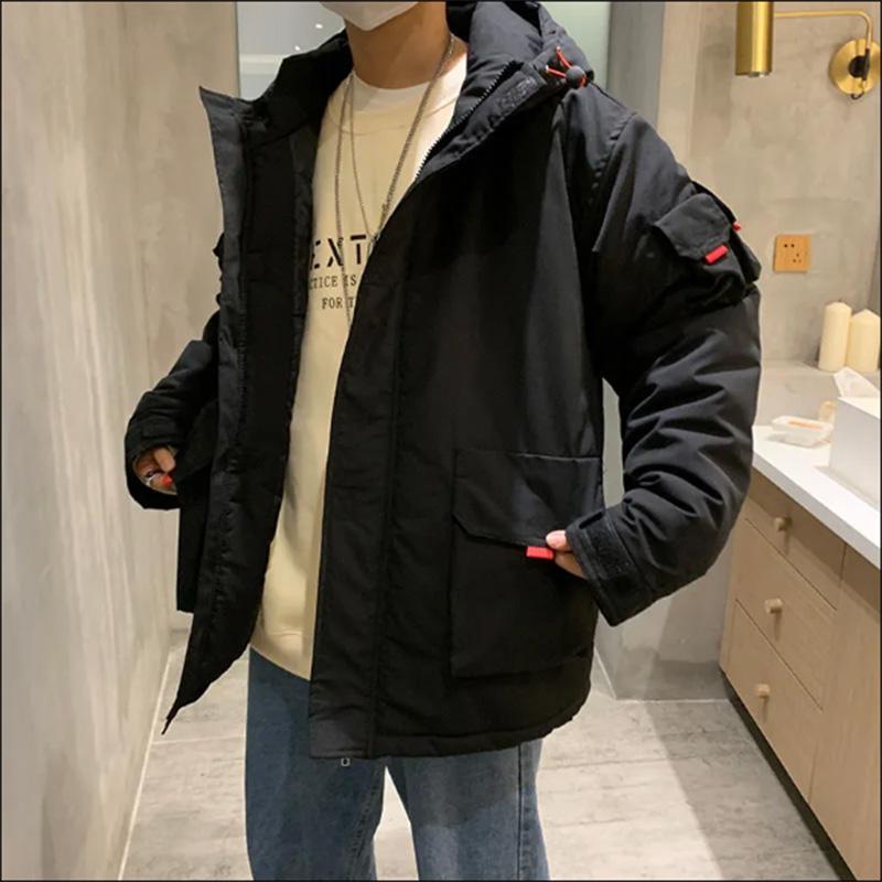 Cotton-padded Jacket Men's Padded Jacket 2021 New Student Loose Padded Jacket Winter Trend Down Padded Jacket Men