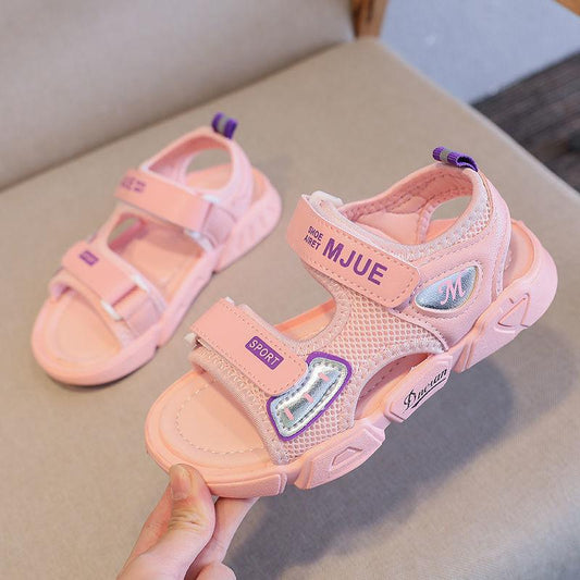 Boys Girls Sandals Summer Korean Kids Non-slip Soft-soled Breathable Beach Shoes Large Children's Shoes