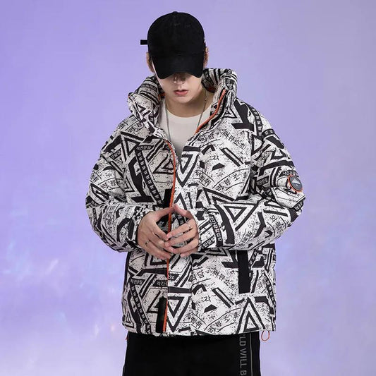 Winter Men's Down Jacket Thick Warm and Cold-proof Cotton Tops Short Fashionable Jackets