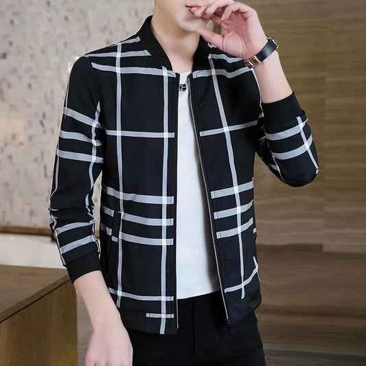 Fall Jacket Jacket Men's Trend Slim Young Students Casual Men's Baseball Uniform