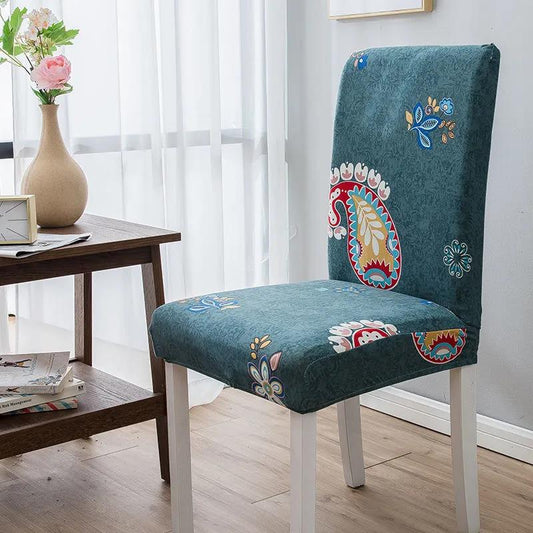Dining Chair Cover Elastic All-inclusive Universal Chair Cover Chair Home Fabric Protective Cover Cover Decoration