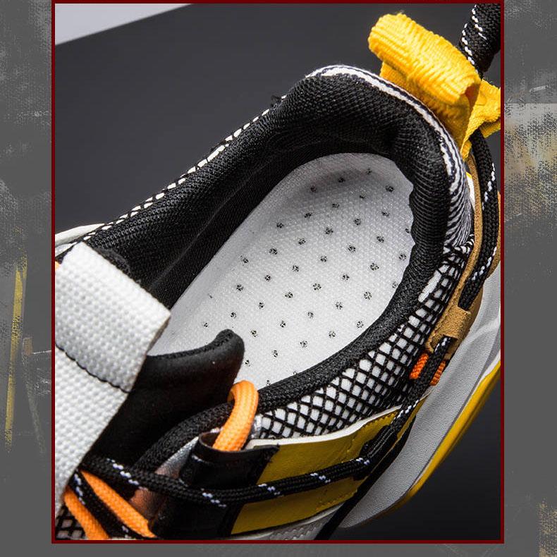 Breathable Men's Sports Shoes Mesh Cloth Light Running Shoes Leisure Dad Shoes