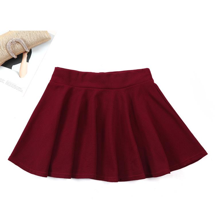 WTEMPO Skirt Colorful Solid Color Short Pleated Women Mini Sale Clothes Skirt Summer Anti Emptied