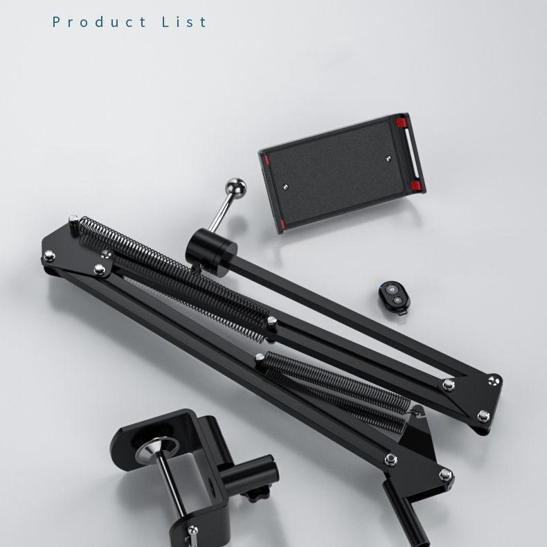 Mobile Phone Stand Bedside Mobile Phone Cantilever Desktop Live Mobile Phone Stand Black Watching TV Convenient Tool