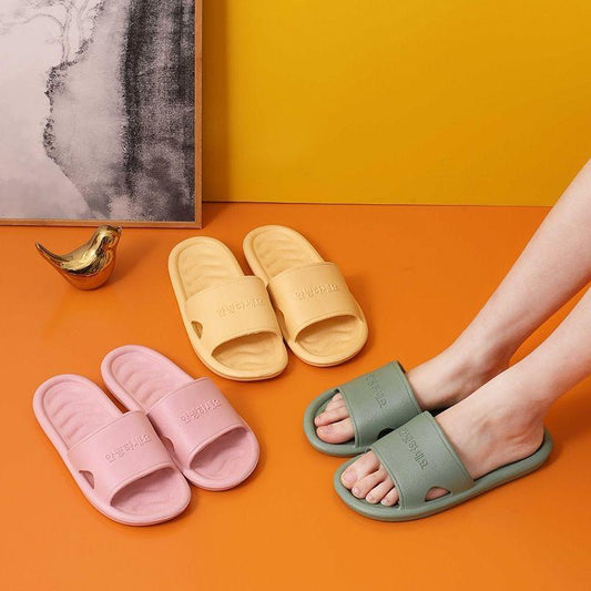 Soft Bottom Non-slip Massage Household Sandals and Slippers Summer Indoor Couple Sandals and Slippers Bathroom Bath Non-slip Slippers