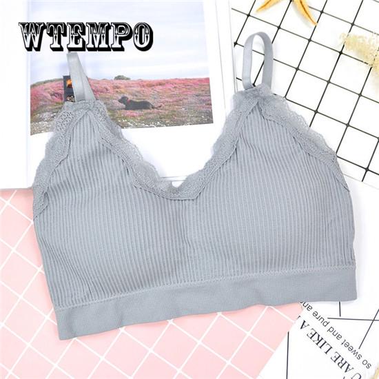 Women Sport Bra Fitness Top Yoga Bra For Cup A -D Black White Daily Wear Wire Free Seamless Solid
