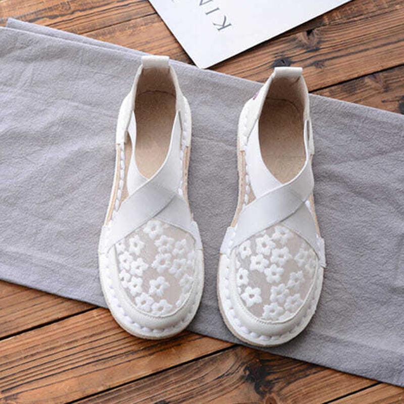 Sandals Women's Moccasins Gentle Shoes Flat Sandals Loafers Women