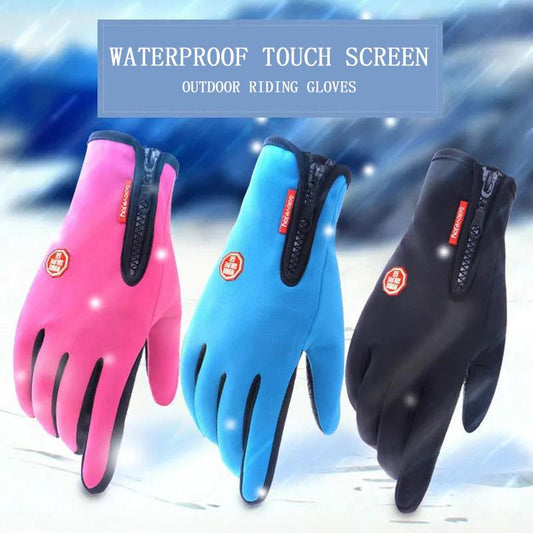 Unisex Touch Screen Four Seasons Warmth Bicycle Skiing Outdoor Camping Hiking Mountaineering Motorcycle Gloves Sports Full Finger