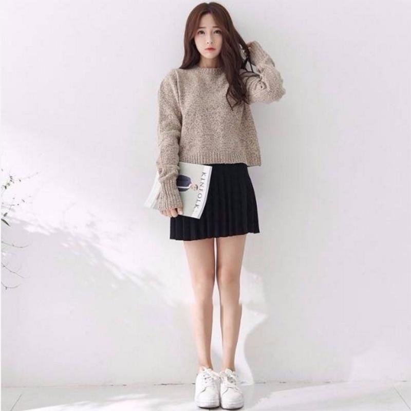 Women's O-Neck Sweater Women Sweaters Fashion Jersey Women Winter Pullover Women Knotted Sweater